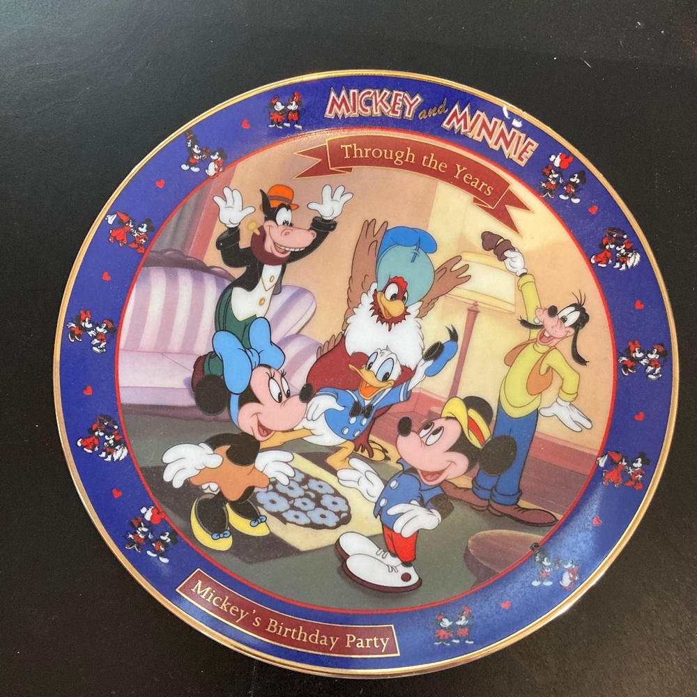 "Mickey's Birthday Party" Limited Edition Plate